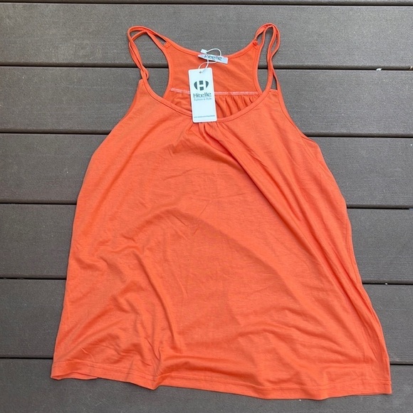 NWT Hibelle Women’s Orange Tank Top Size XL - Picture 1 of 3